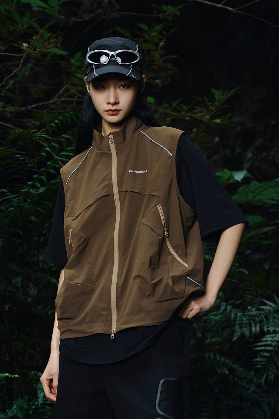 ENSHADOWER Reflective Stripe Mesh Cap