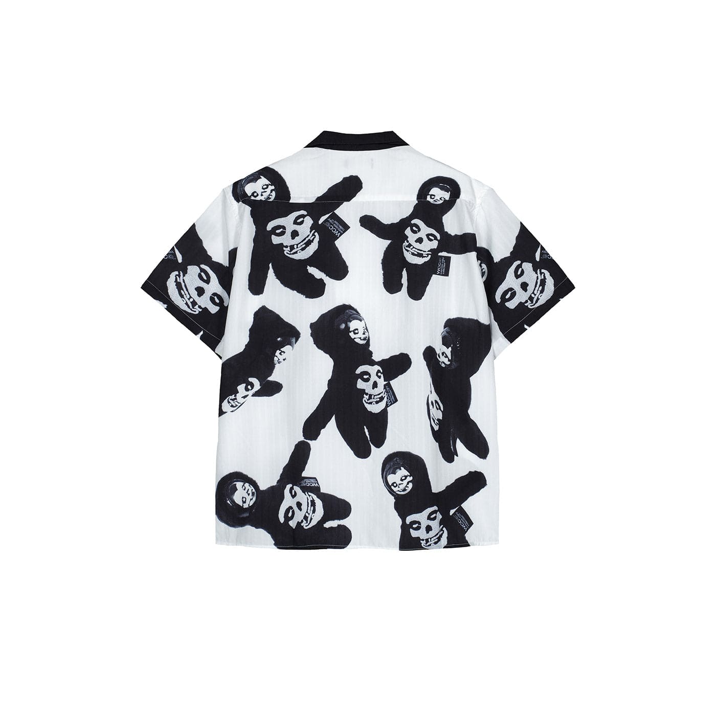WCC Ghost Face Full Print Cuban Half Shirt