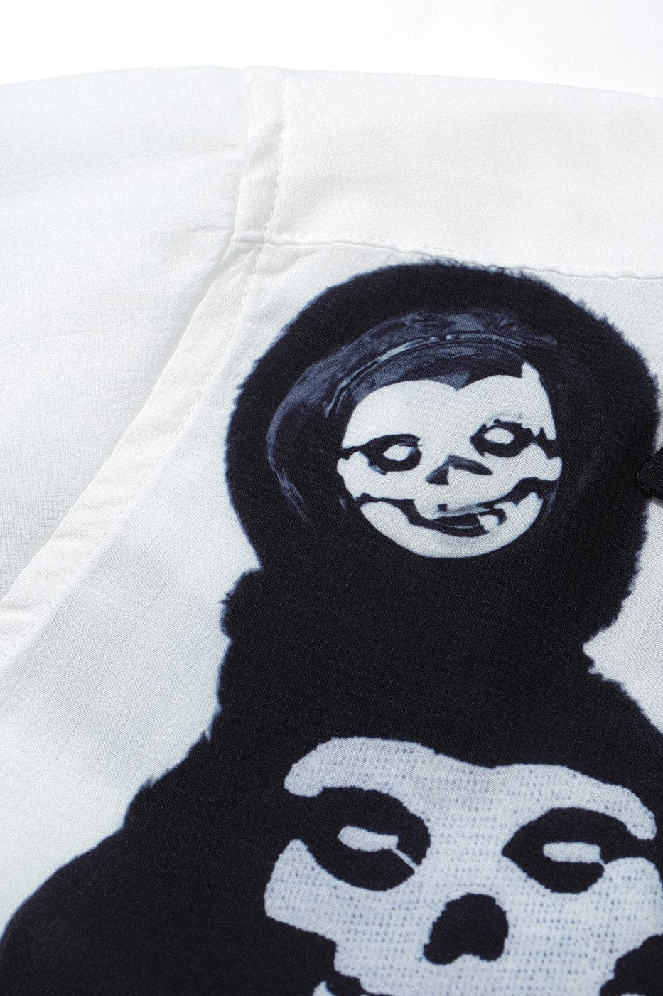 WCC Ghost Face Full Print Cuban Half Shirt