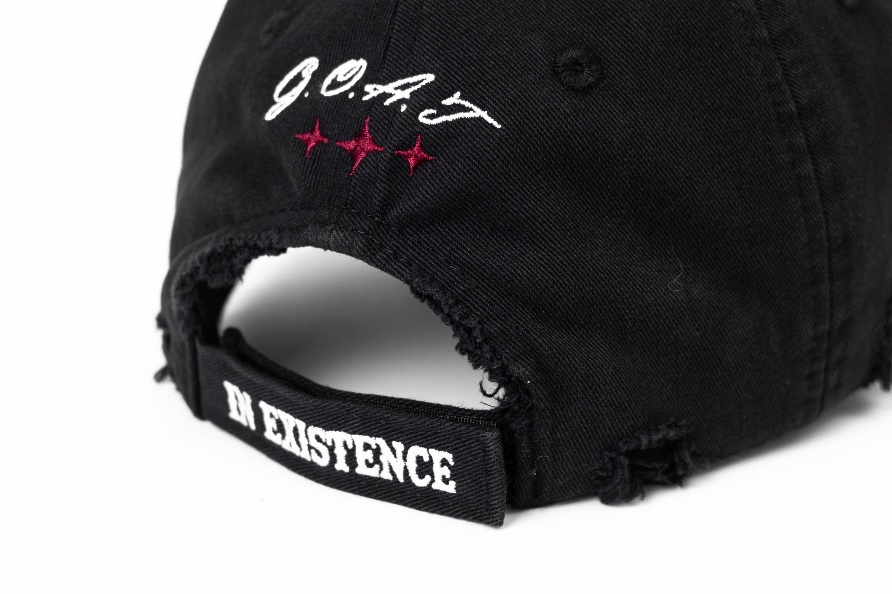 IN EXISTENCE The GOAT Washed Distressed Embroidered Cap
