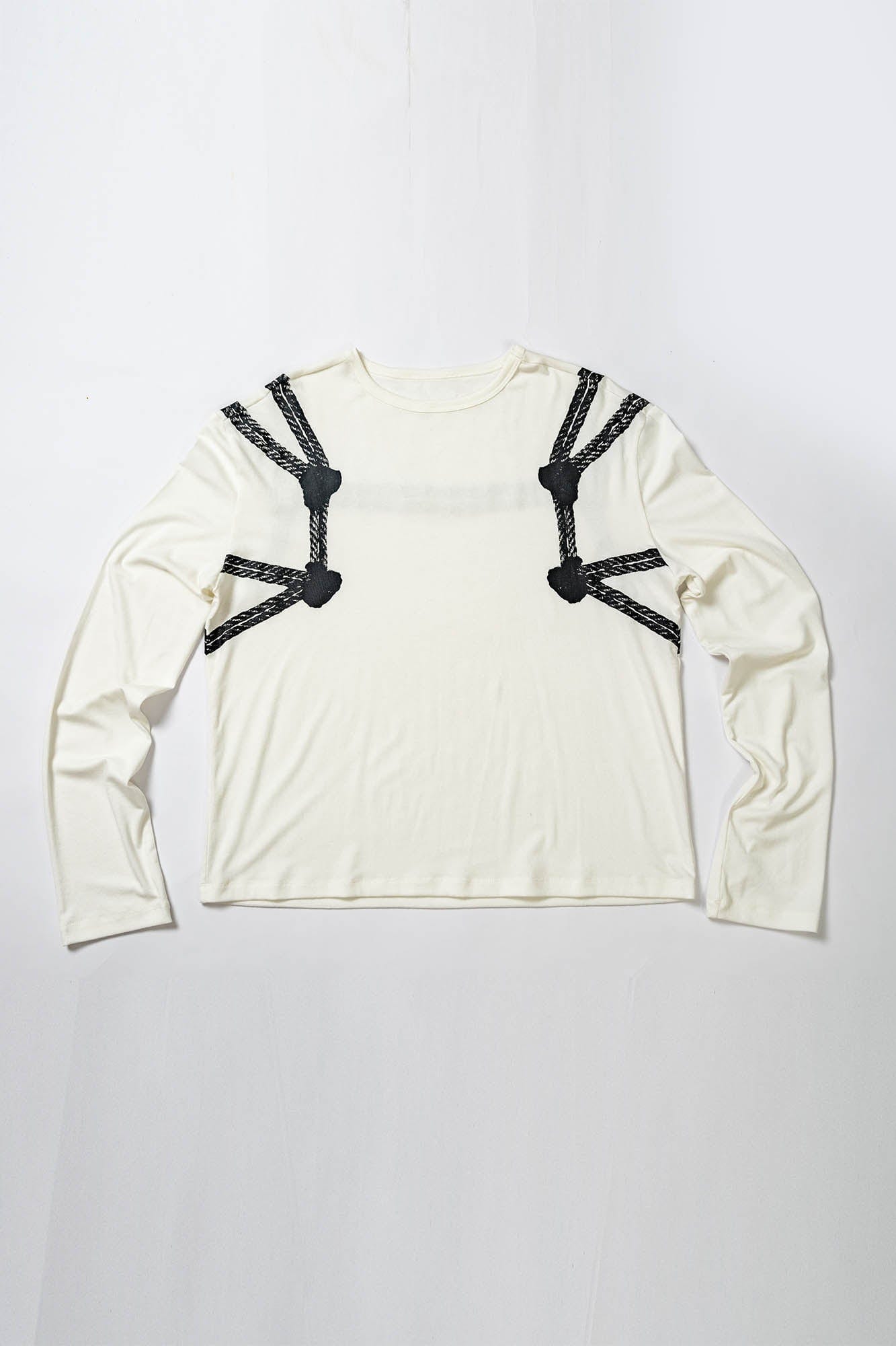 KADAKADA Harness-Strapped Graphic Long-Sleeve Tee