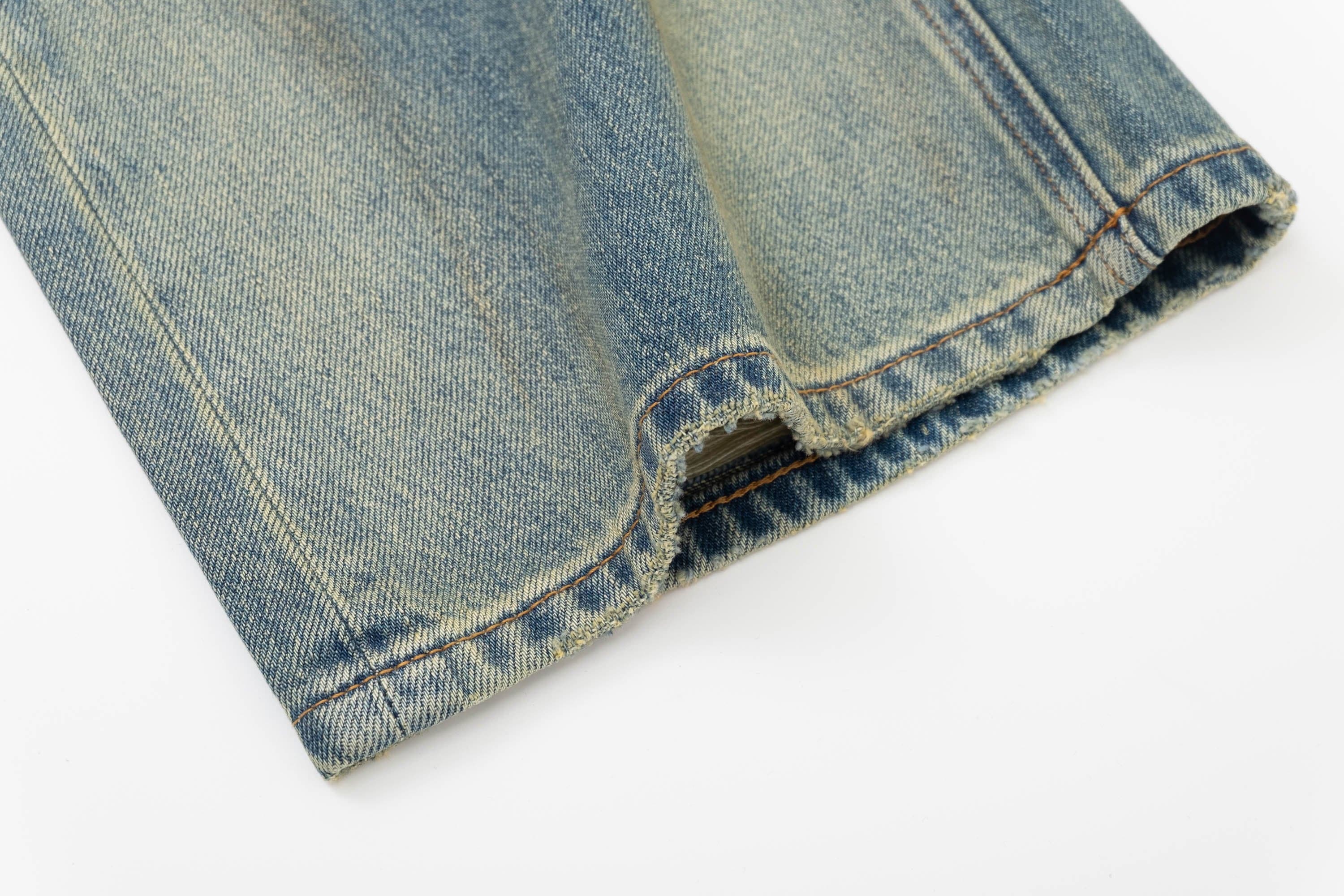 IN EXISTENCE Distressed Cut-Out Oversized Jeans