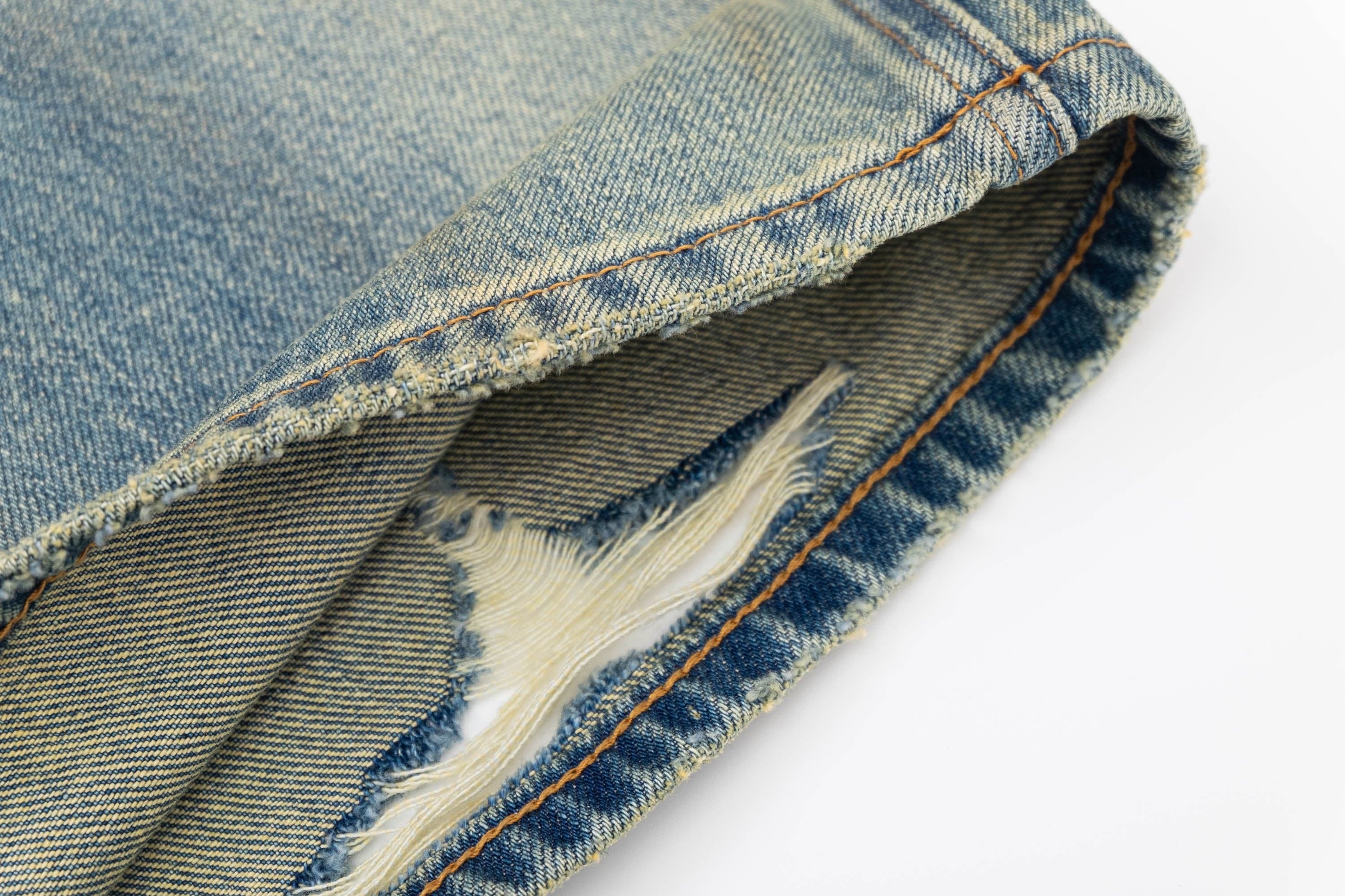 IN EXISTENCE Distressed Cut-Out Oversized Jeans