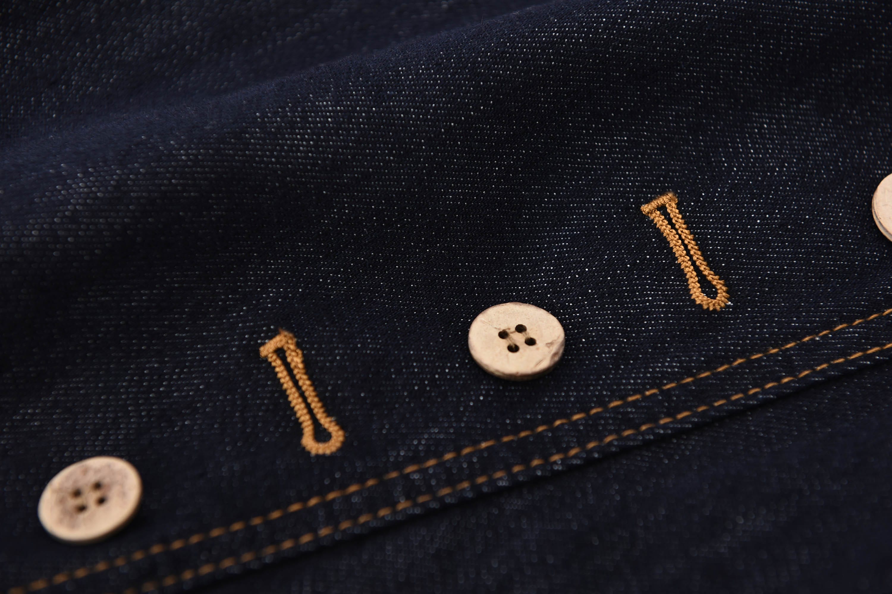 KREATE Button-Trim Flared Jeans