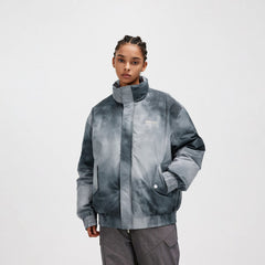 BONELESS Smoke Tie-Dye Puffer Jacket