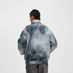 BONELESS Smoke Tie-Dye Puffer Jacket