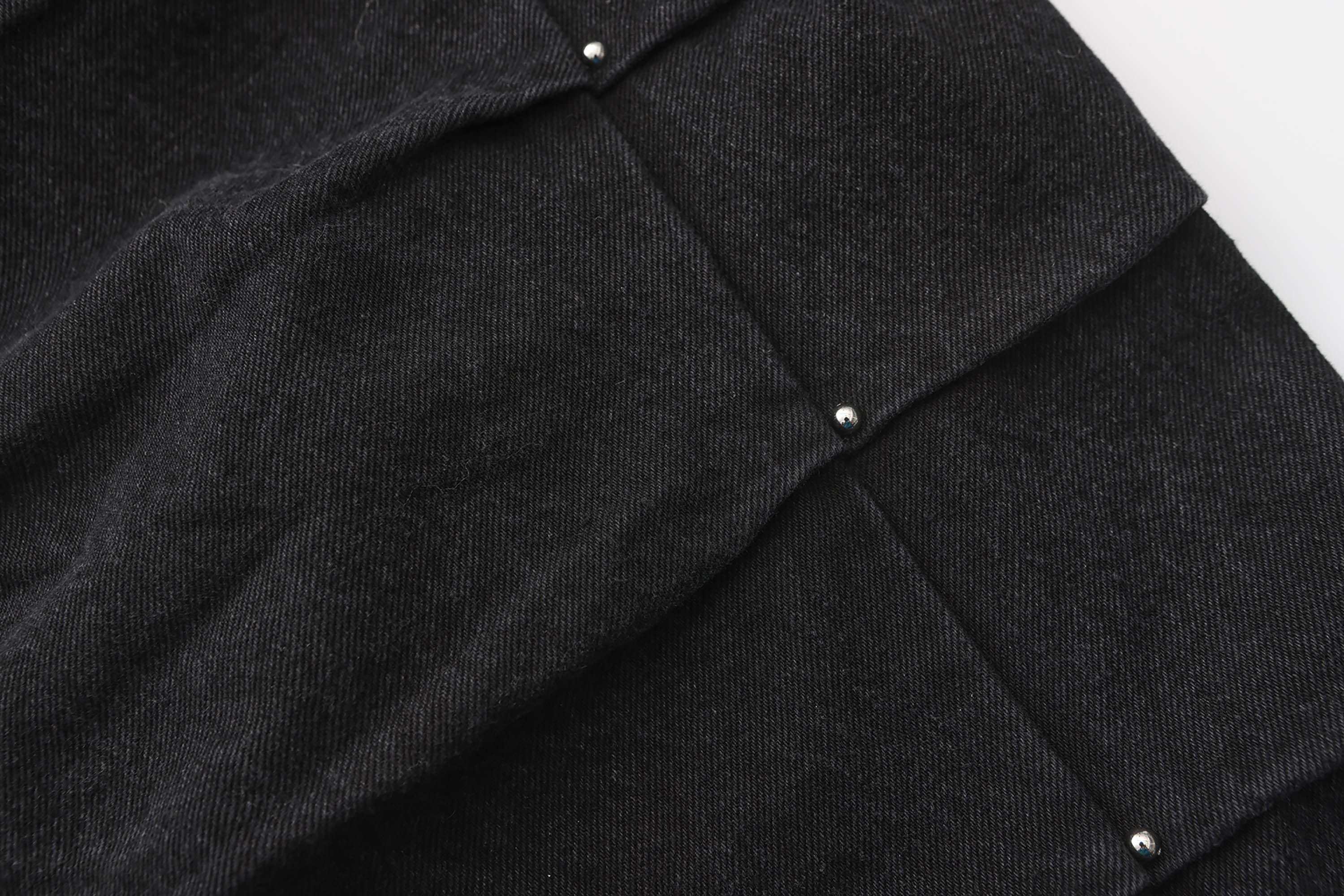 BLACK8MOB Armour Crinkled Rivet Pants