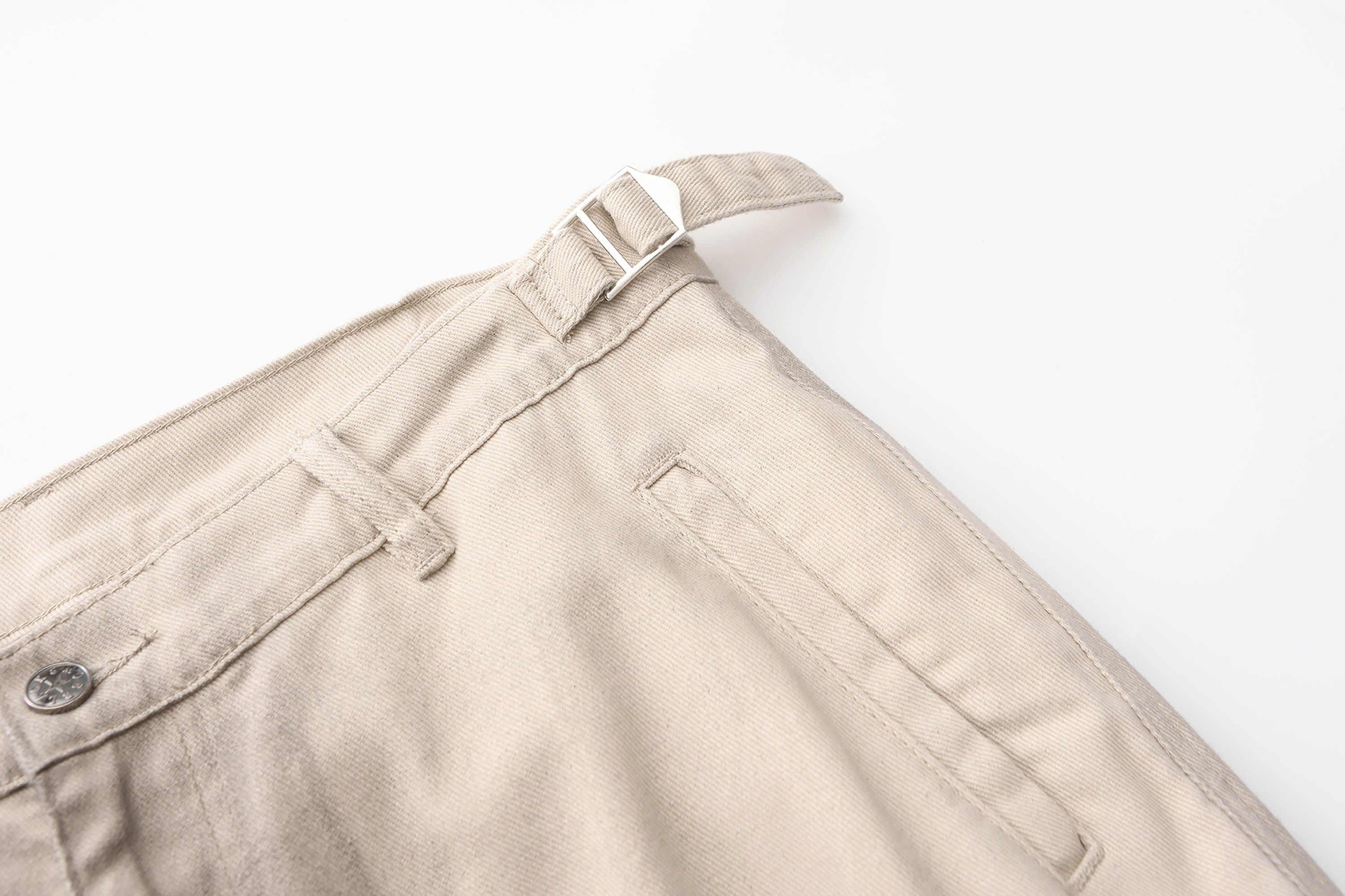 BLACK8MOB Distressed Paneled Multi-Pocket Cargo