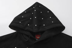BLACK8MOB Full Studded Cross Hoodie