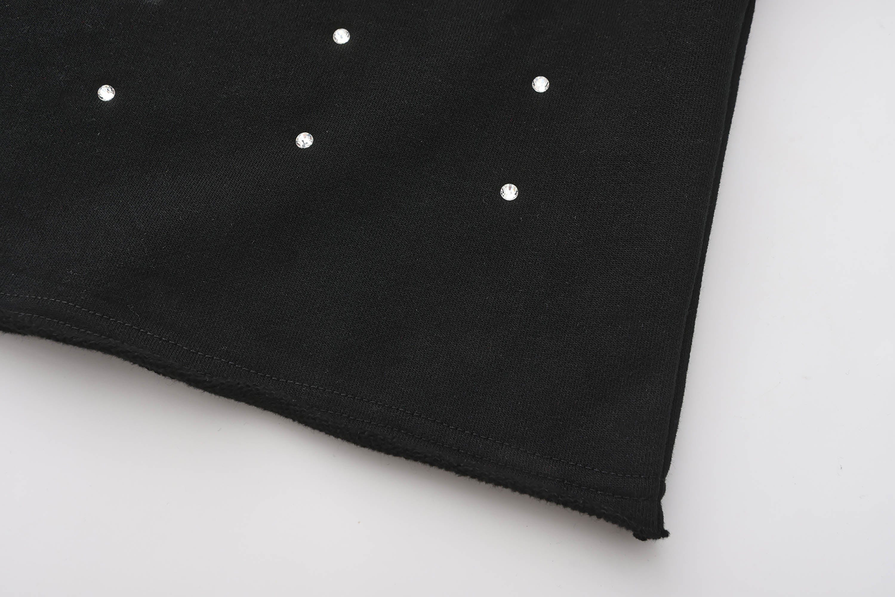 BLACK8MOB Full Studded Cross Hoodie