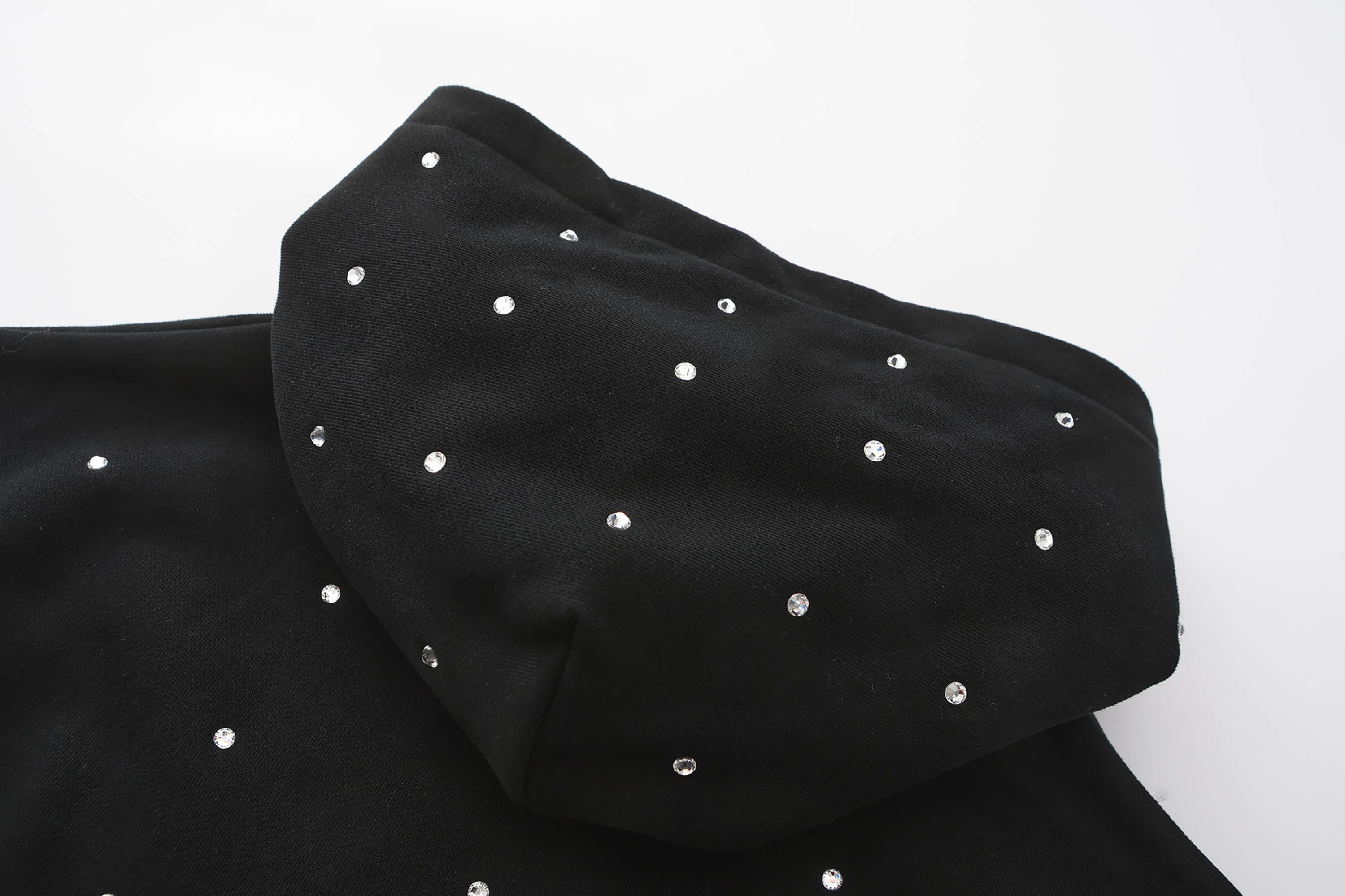 BLACK8MOB Full Studded Cross Hoodie