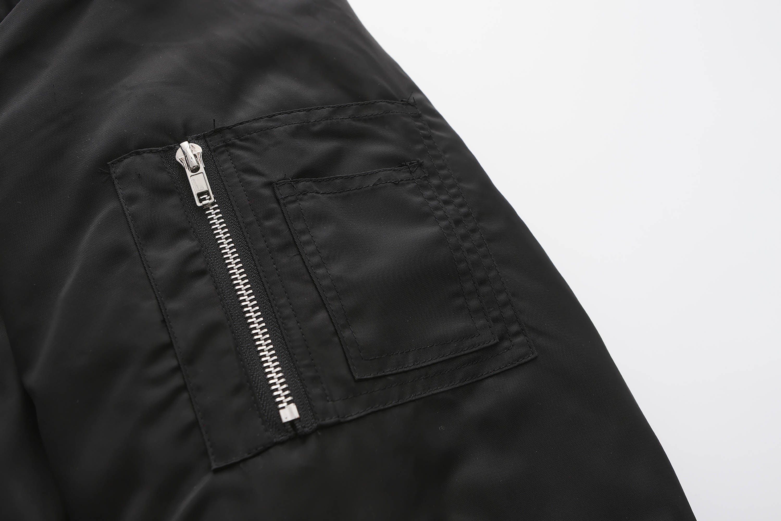BLACK8MOB Studded Patchwork Bomber Jacket