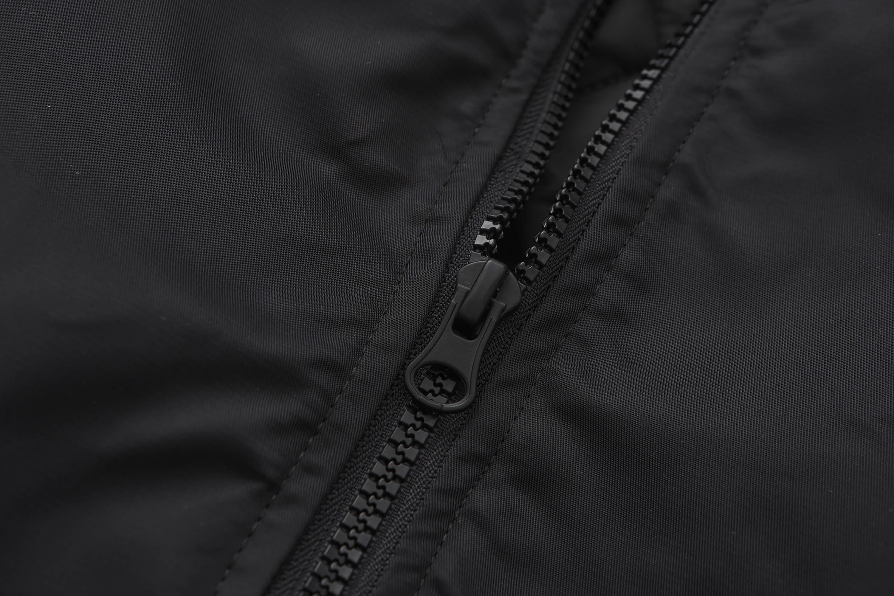 BLACK8MOB Retro Distressed Camo Panel Bomber Jacket