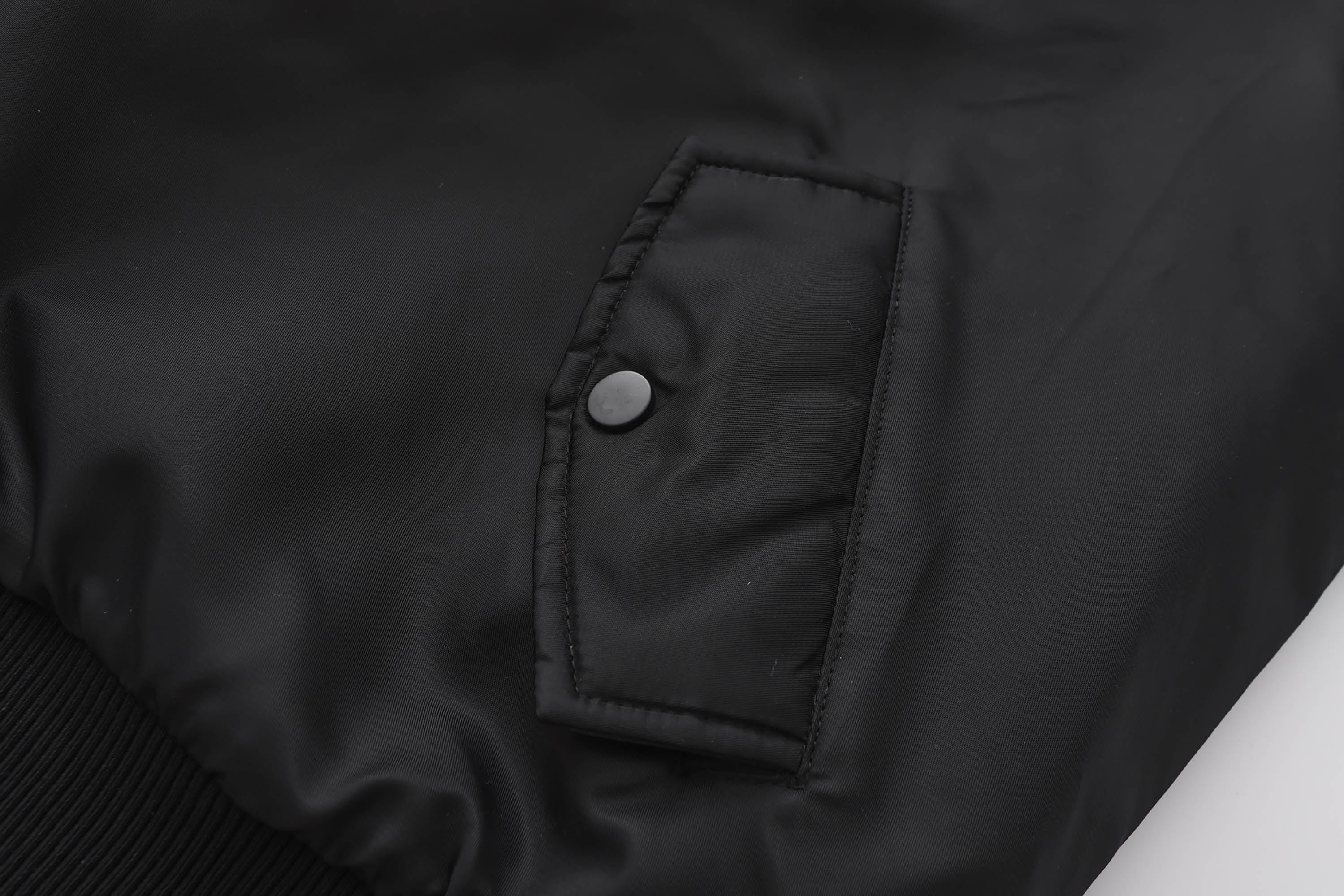 BLACK8MOB Retro Distressed Camo Panel Bomber Jacket