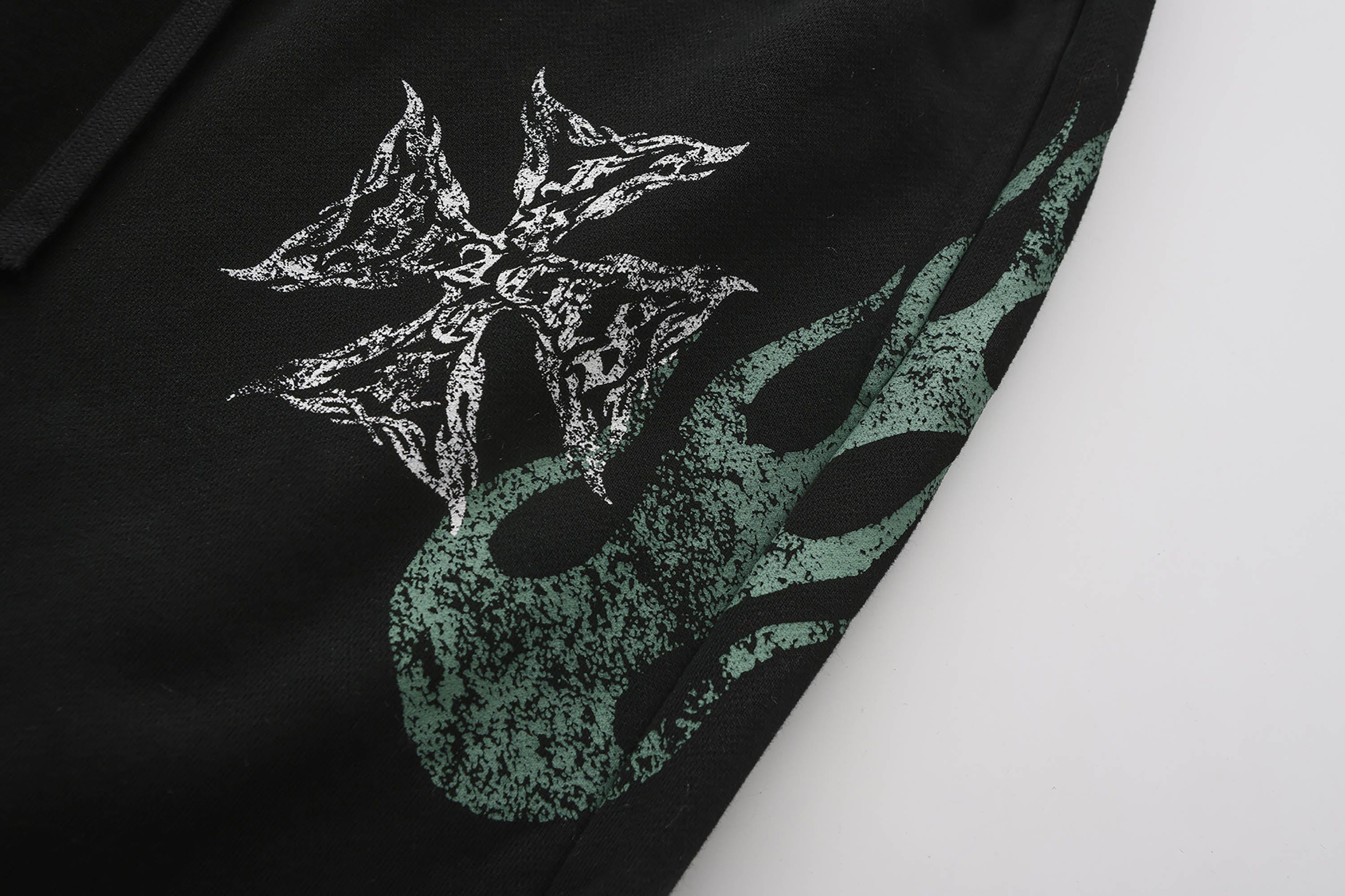 BLACK8MOB Flame Graphics Sweatpants