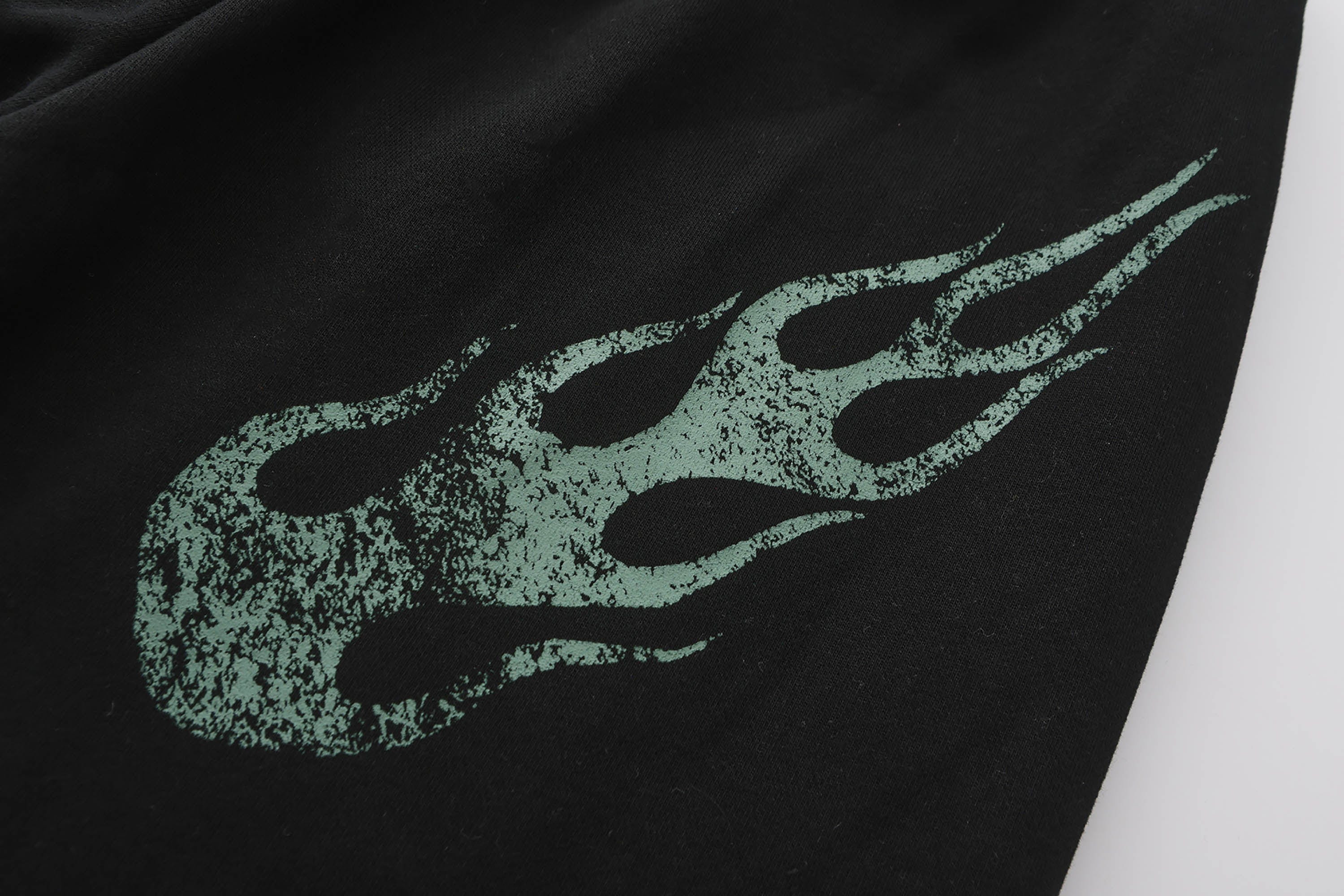 BLACK8MOB Flame Graphics Sweatpants