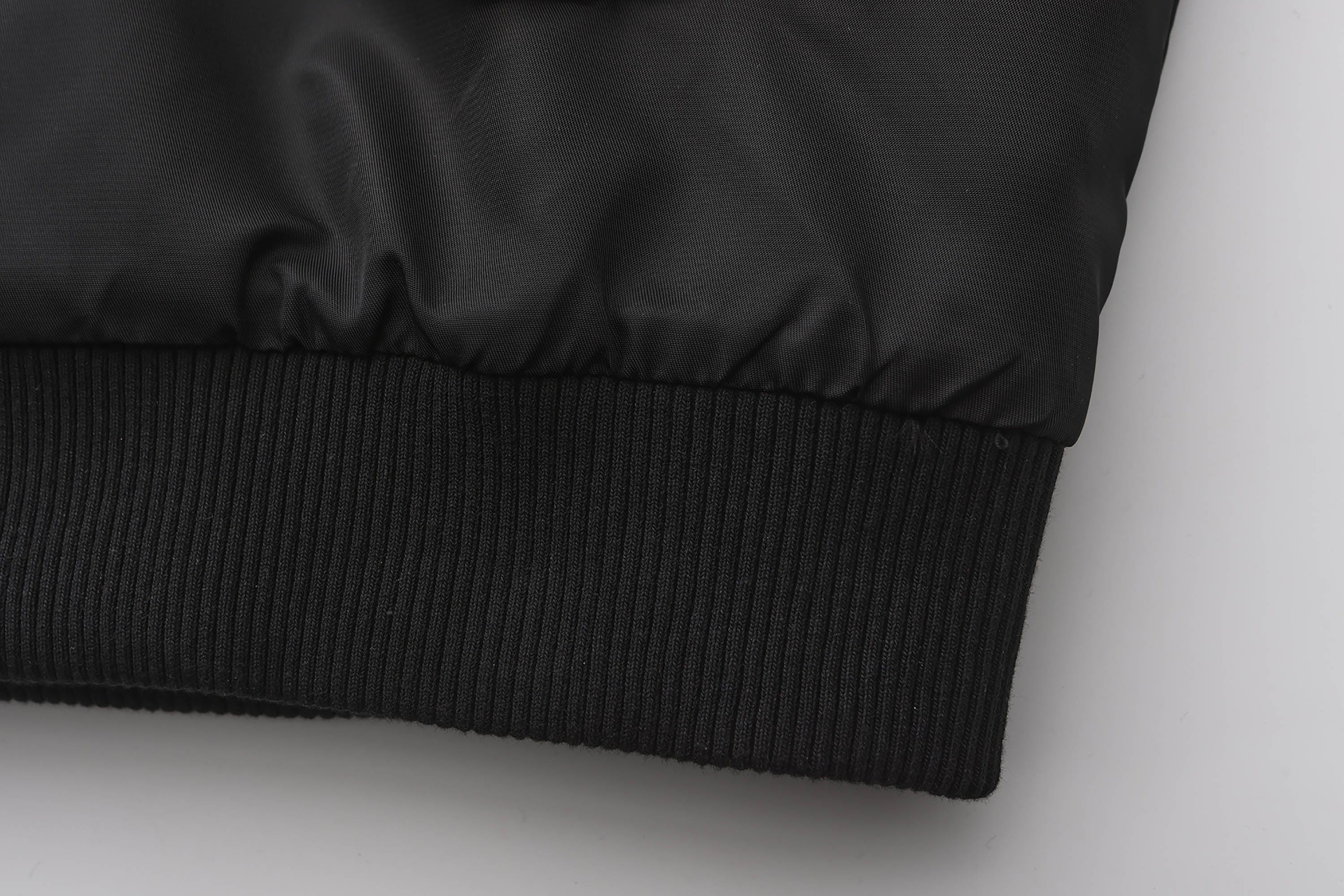 BLACK8MOB Flame Detachable-Fur Hooded Jacket