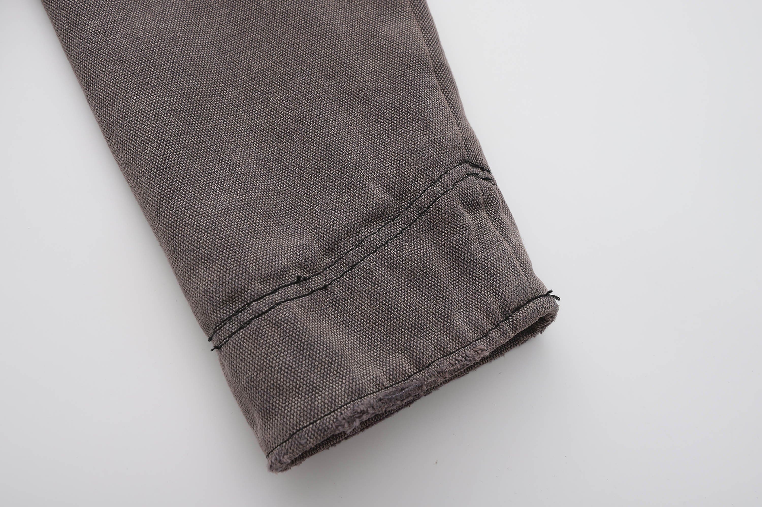 BLACK8MOB Deconstructed Frayed Jacket