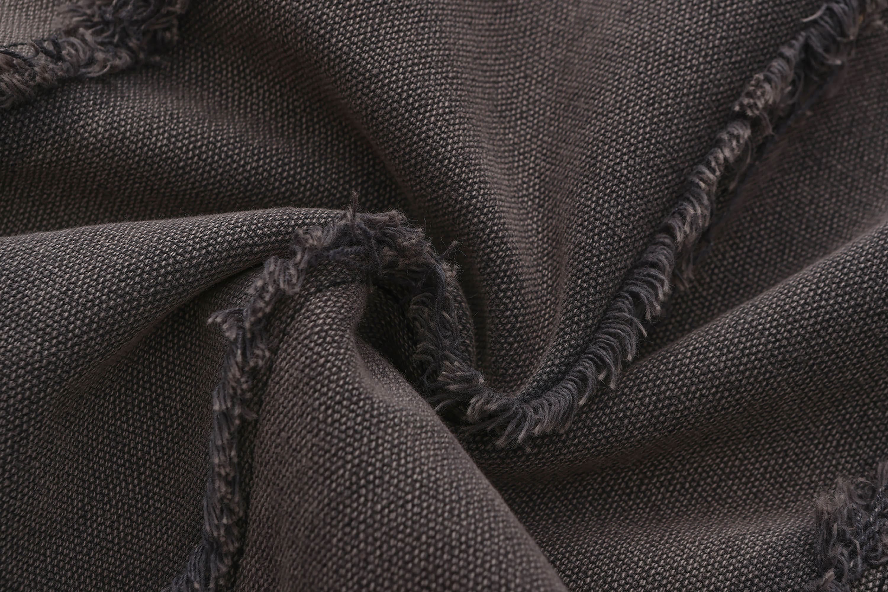 BLACK8MOB Deconstructed Frayed Jacket