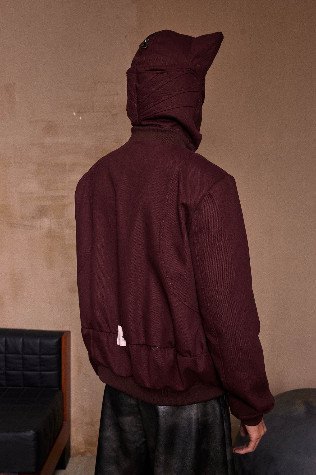 KADAKADA Cat Ears Perforated Hooded Jacket