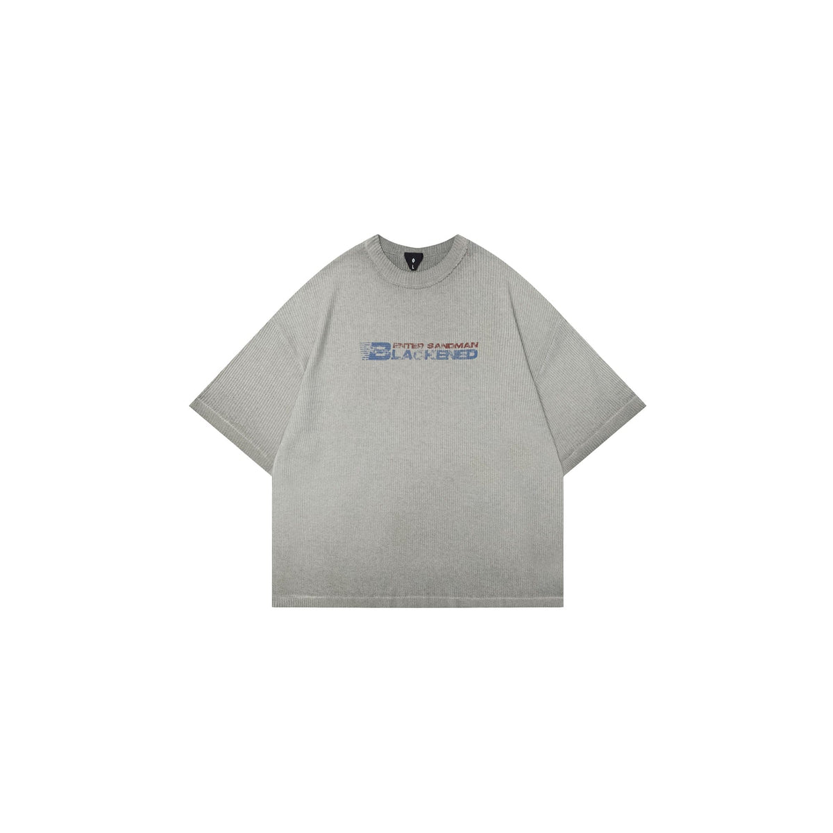 OVDY Retro Faded Graphic Ribbed Boxy T-Shirt