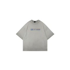 OVDY Retro Faded Graphic Ribbed Boxy T-Shirt