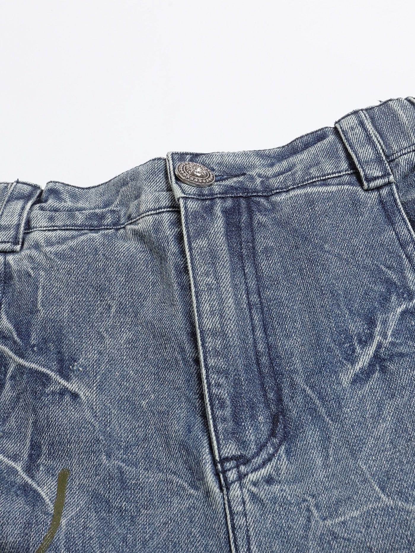 DND4DES Ripple Spliced Washed Jeans