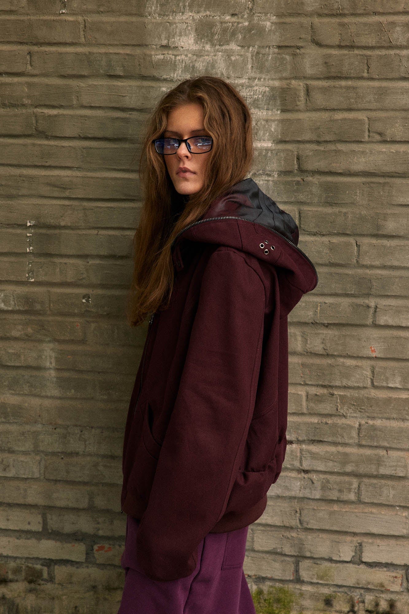 KADAKADA Cat Ears Perforated Hooded Jacket
