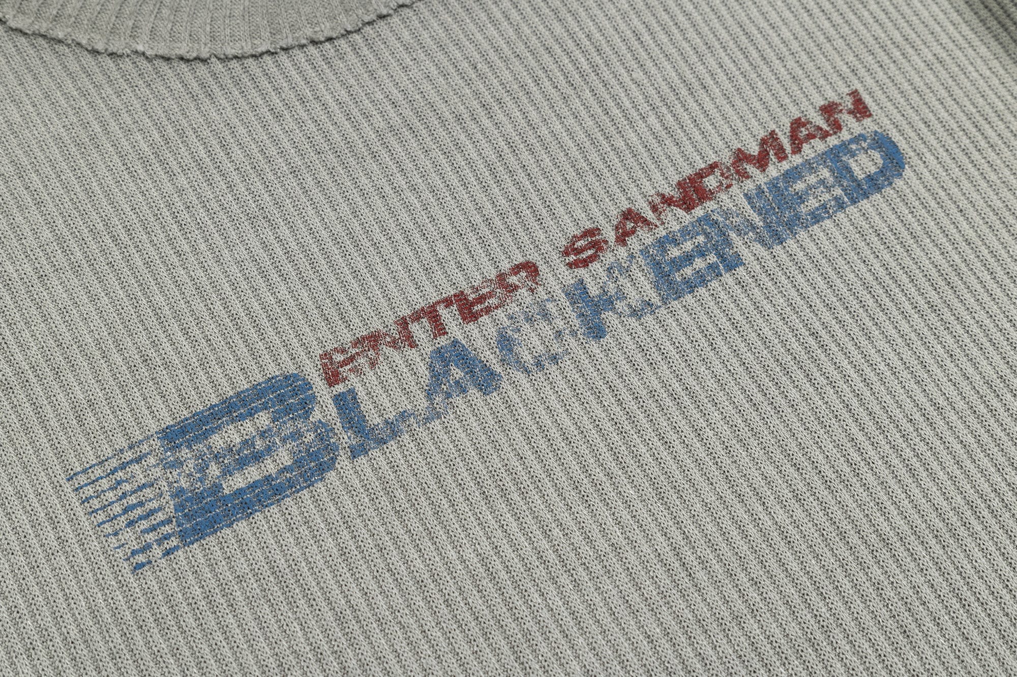 OVDY Retro Faded Graphic Ribbed Boxy T-Shirt