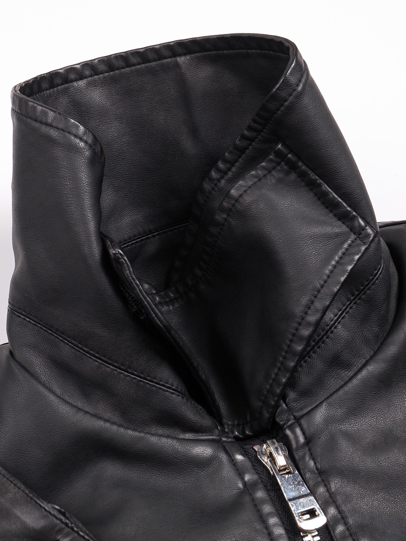 DND4DES Battle Field Faux Leather Bomber Jacket