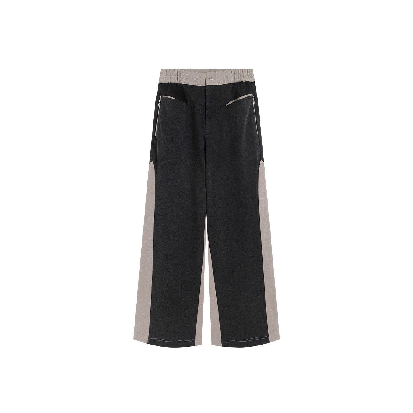 49PERCENT LABELROOM Deconstructed Spliced Straight Jeans