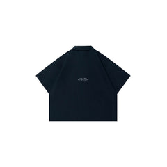 OVDY Retro Spliced Plaid Polo T-Shirt