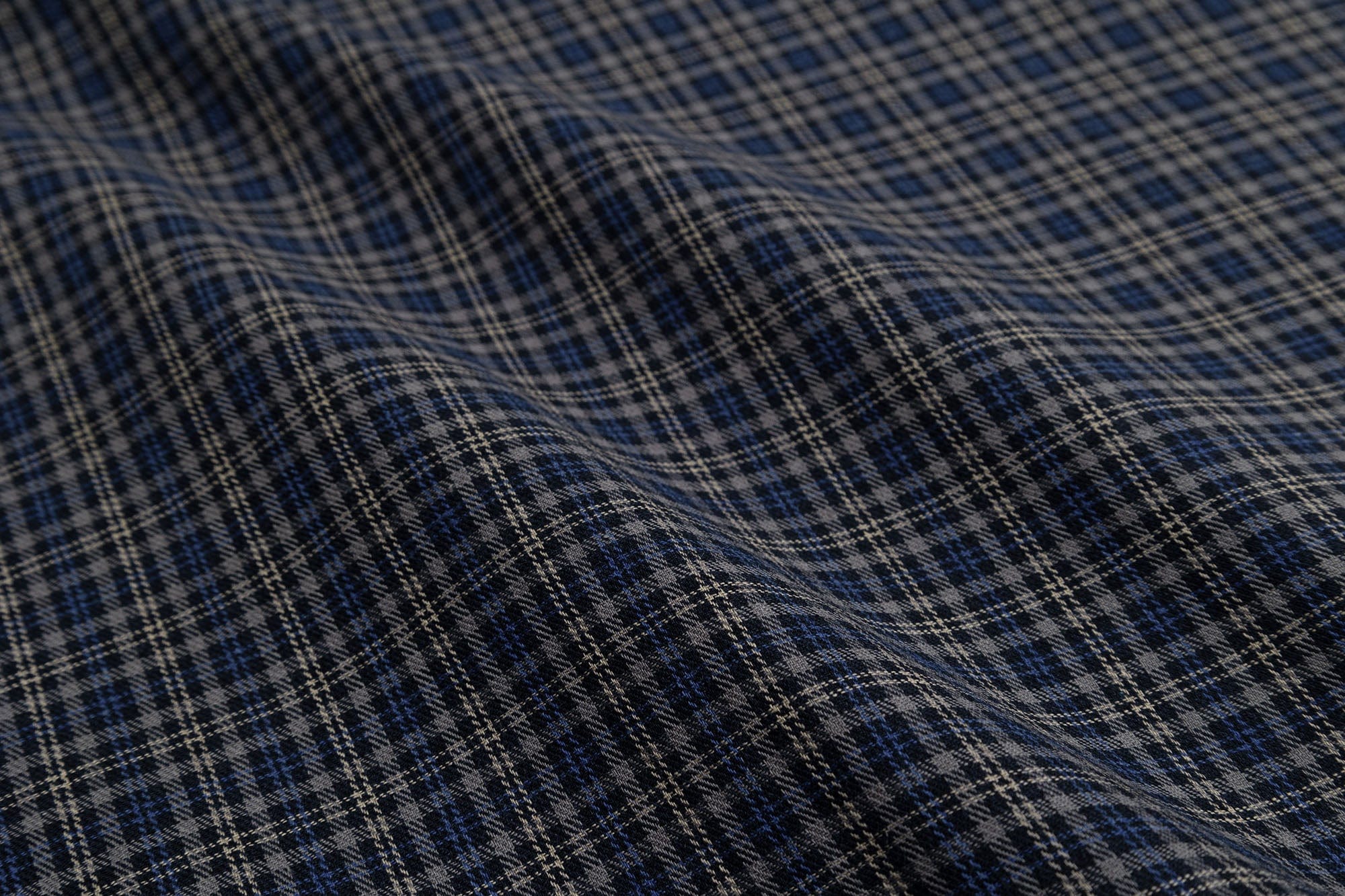 OVDY Retro Spliced Plaid Polo T-Shirt