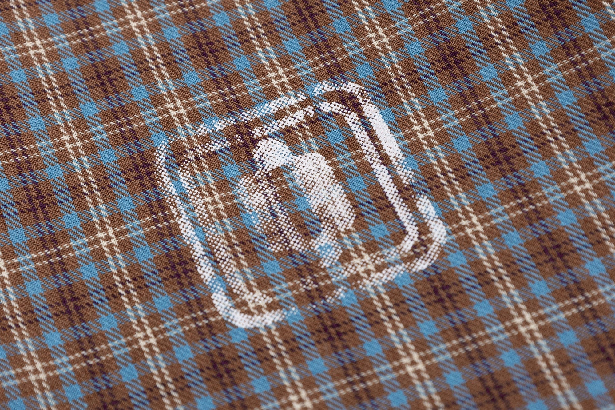 OVDY Retro Spliced Plaid Polo T-Shirt
