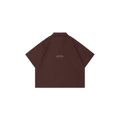 OVDY Retro Spliced Plaid Polo T-Shirt