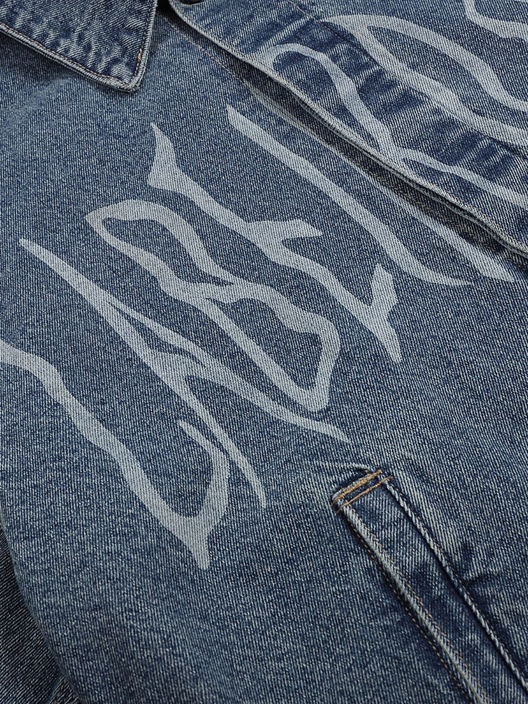 49PERCENT LABELROOM Laser Logo Denim Jacket