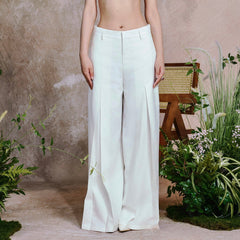 OIPWORD Middle-Pleated Oversized Trousers