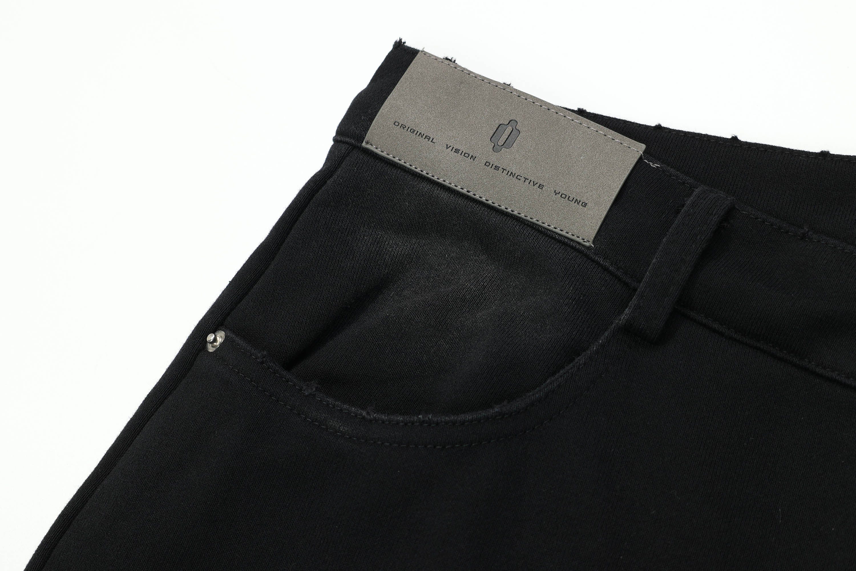 OVDY Distressed Scratched Jeans