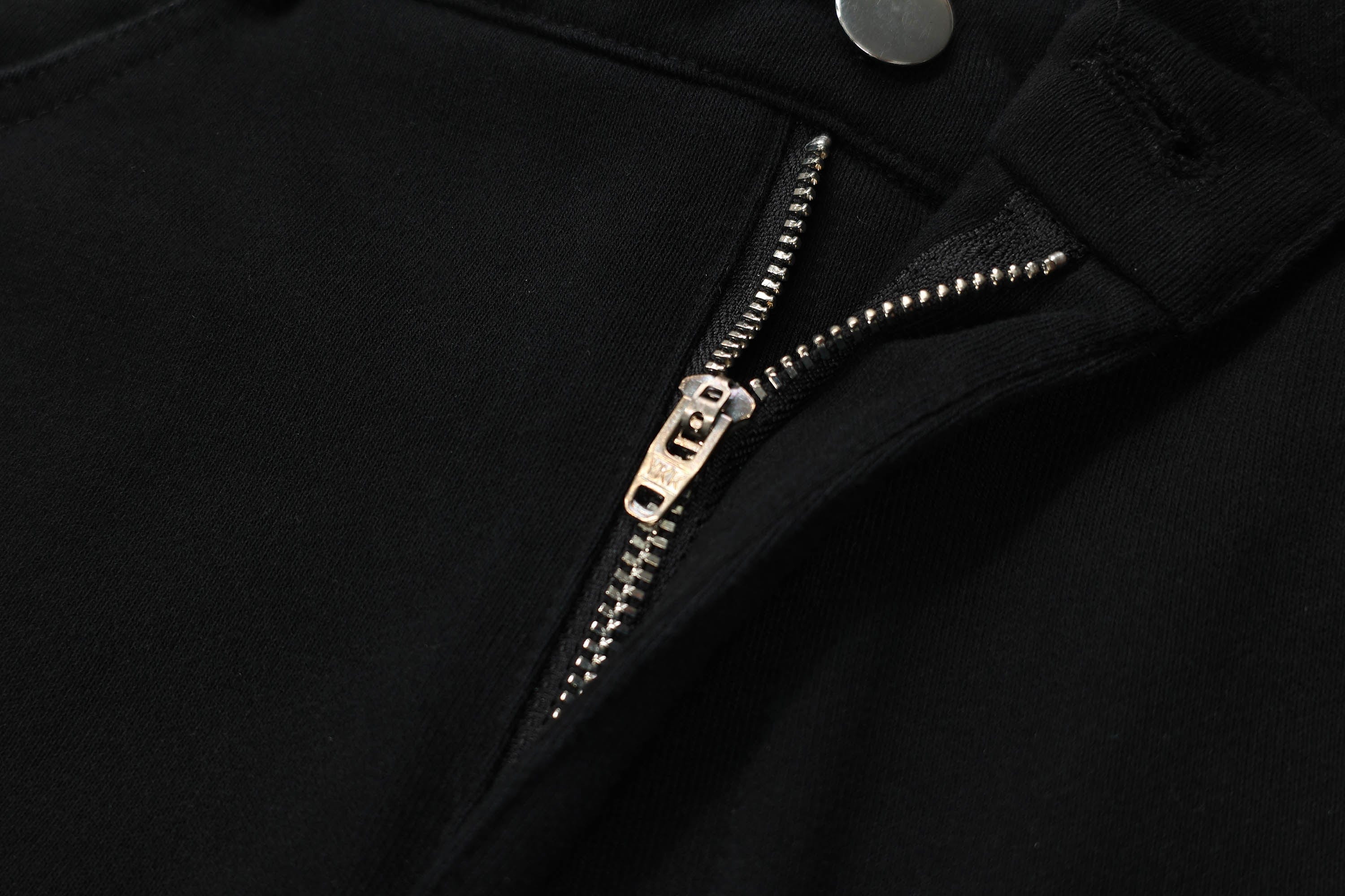 OVDY Distressed Scratched Jeans