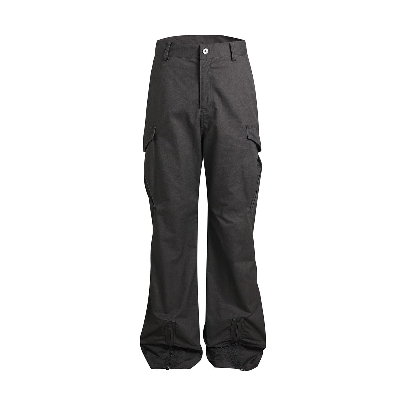 WHISTLEHUNTER Multi-Pocket Zipper Flared Cargo Pants