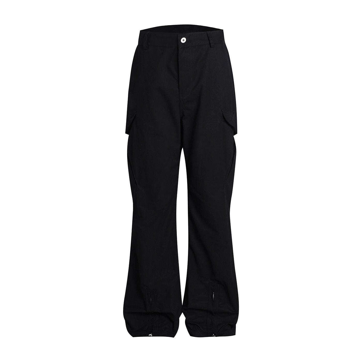 WHISTLEHUNTER Multi-Pocket Zipper Flared Cargo Pants