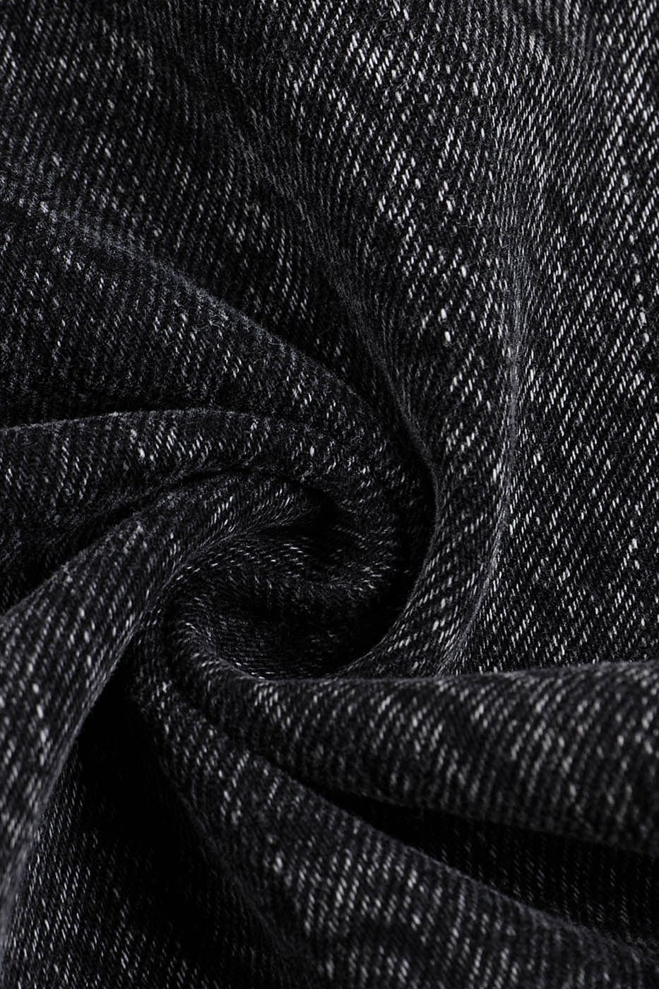 DND4DES Lightning Crease Washed Flared Jeans Black