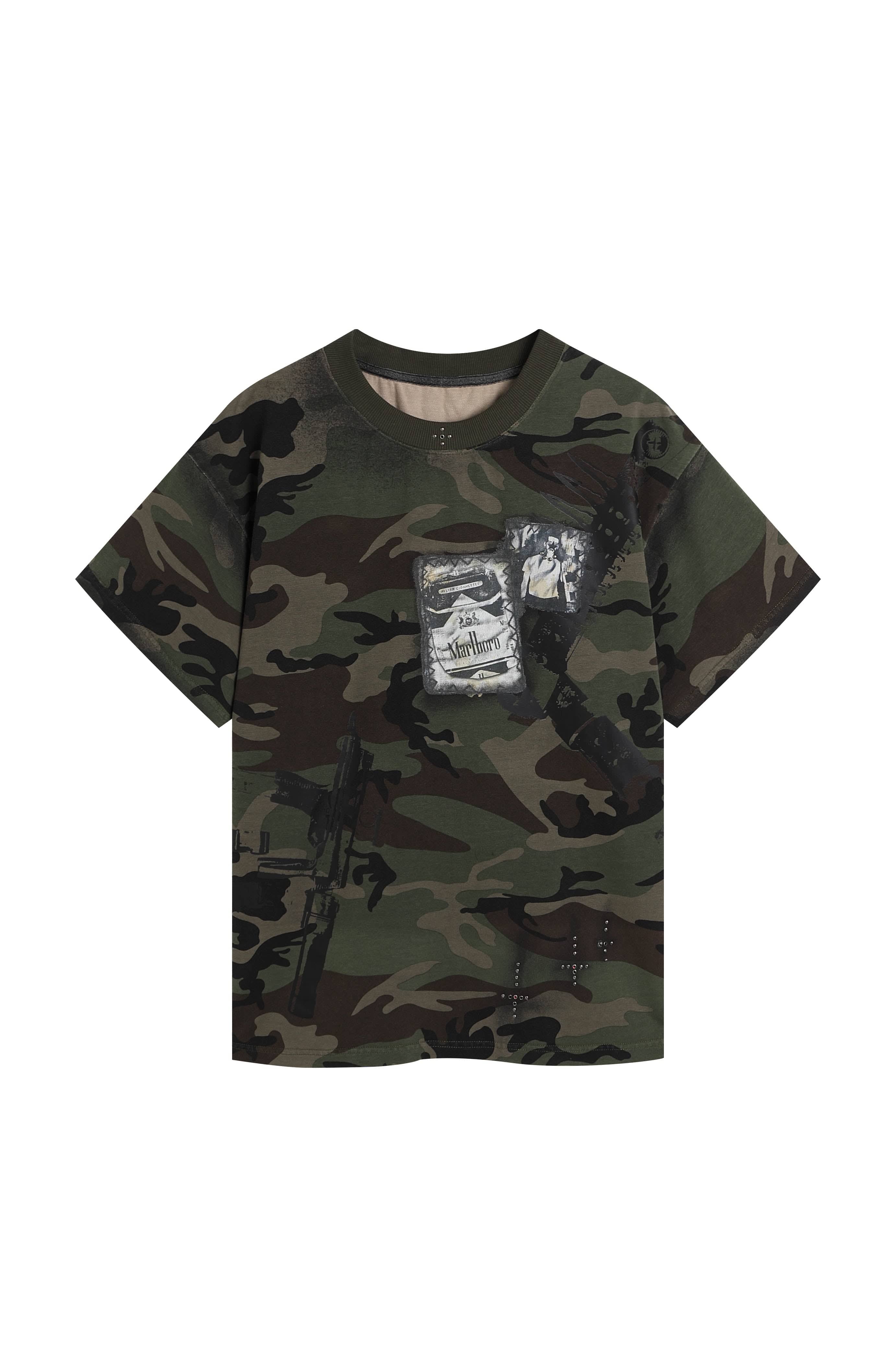 DND4DES Graffiti Camo Rivet T-Shirt