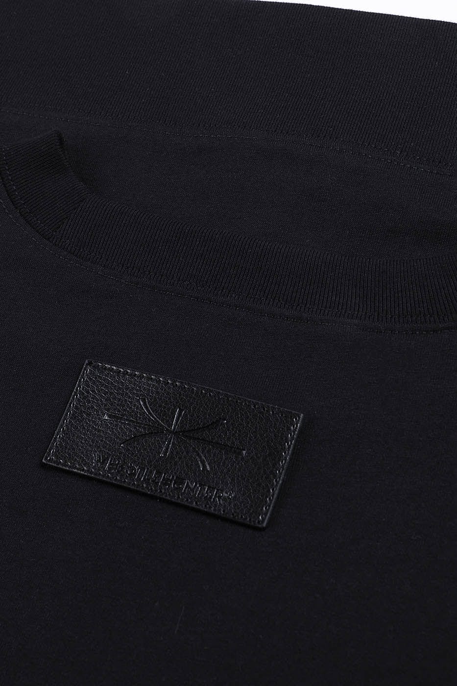 WHISTLEHUNTER Classic Stitch Leather-Tag Heavyweight T-Shirt