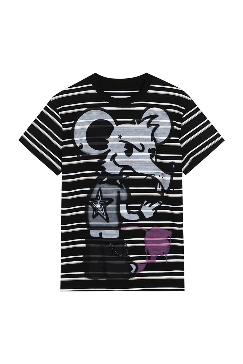 DND4DES The Rat Graffiti Striped T-Shirt
