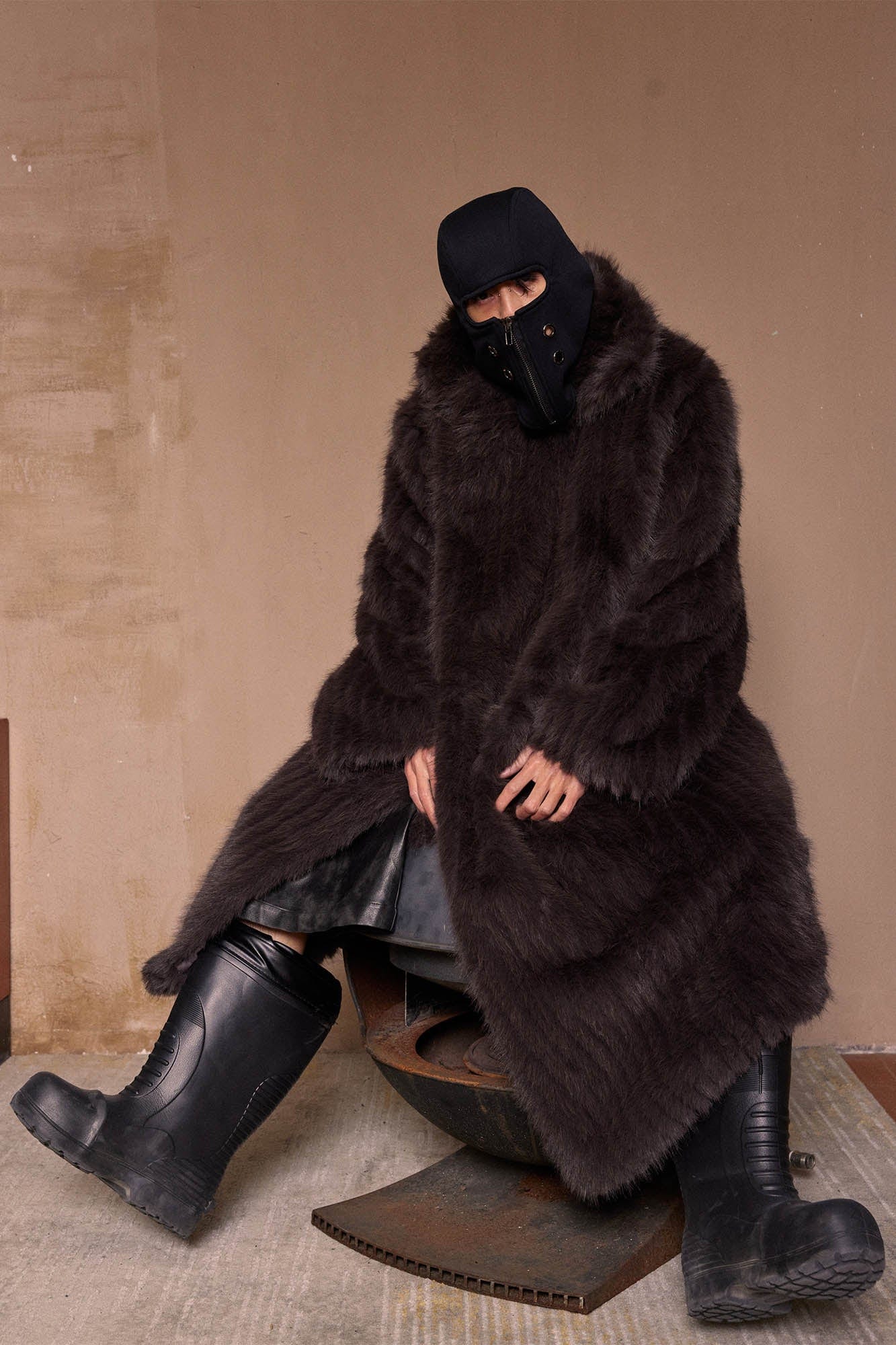 KADAKADA Zippered Grommet Balaclava