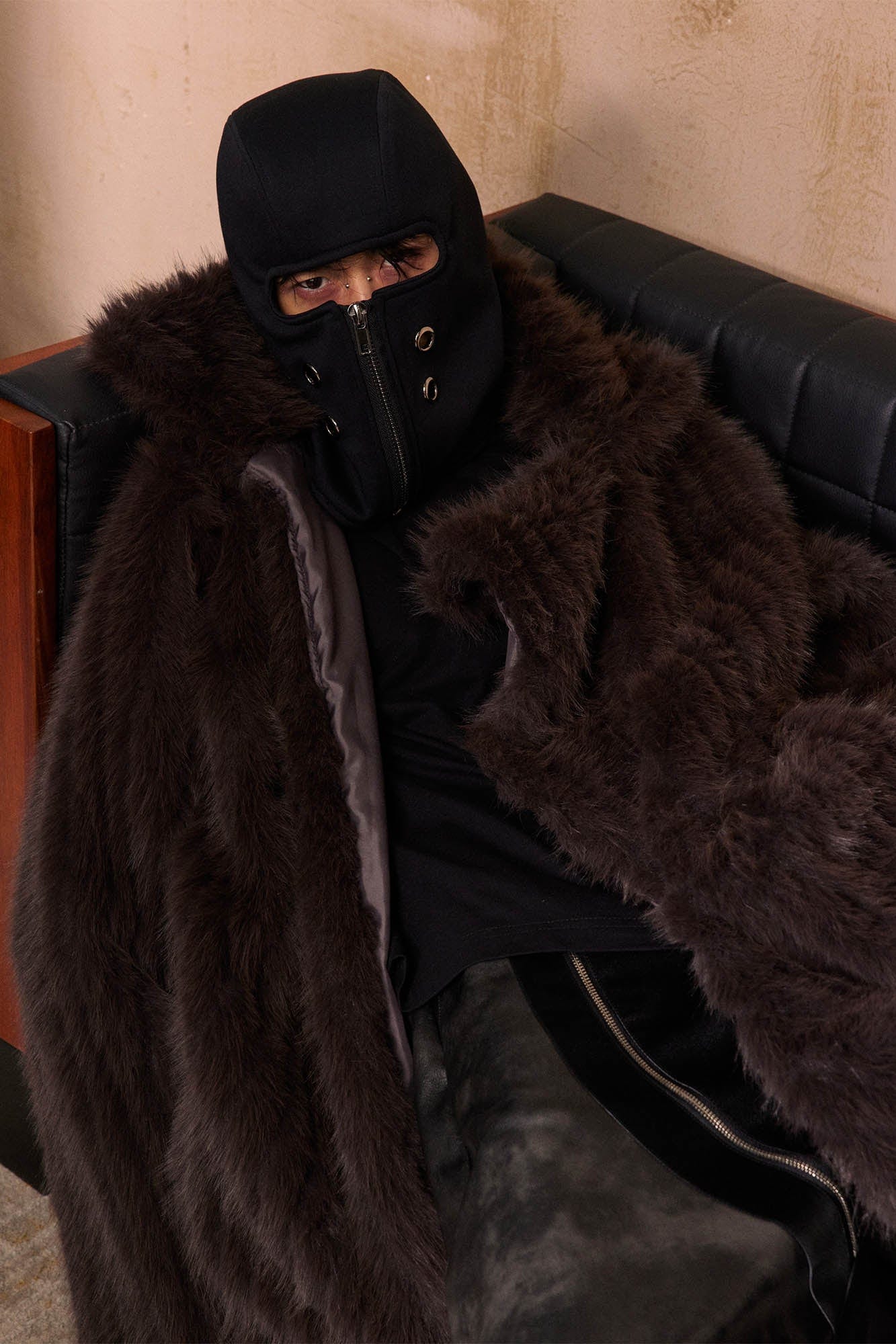 KADAKADA Zippered Grommet Balaclava
