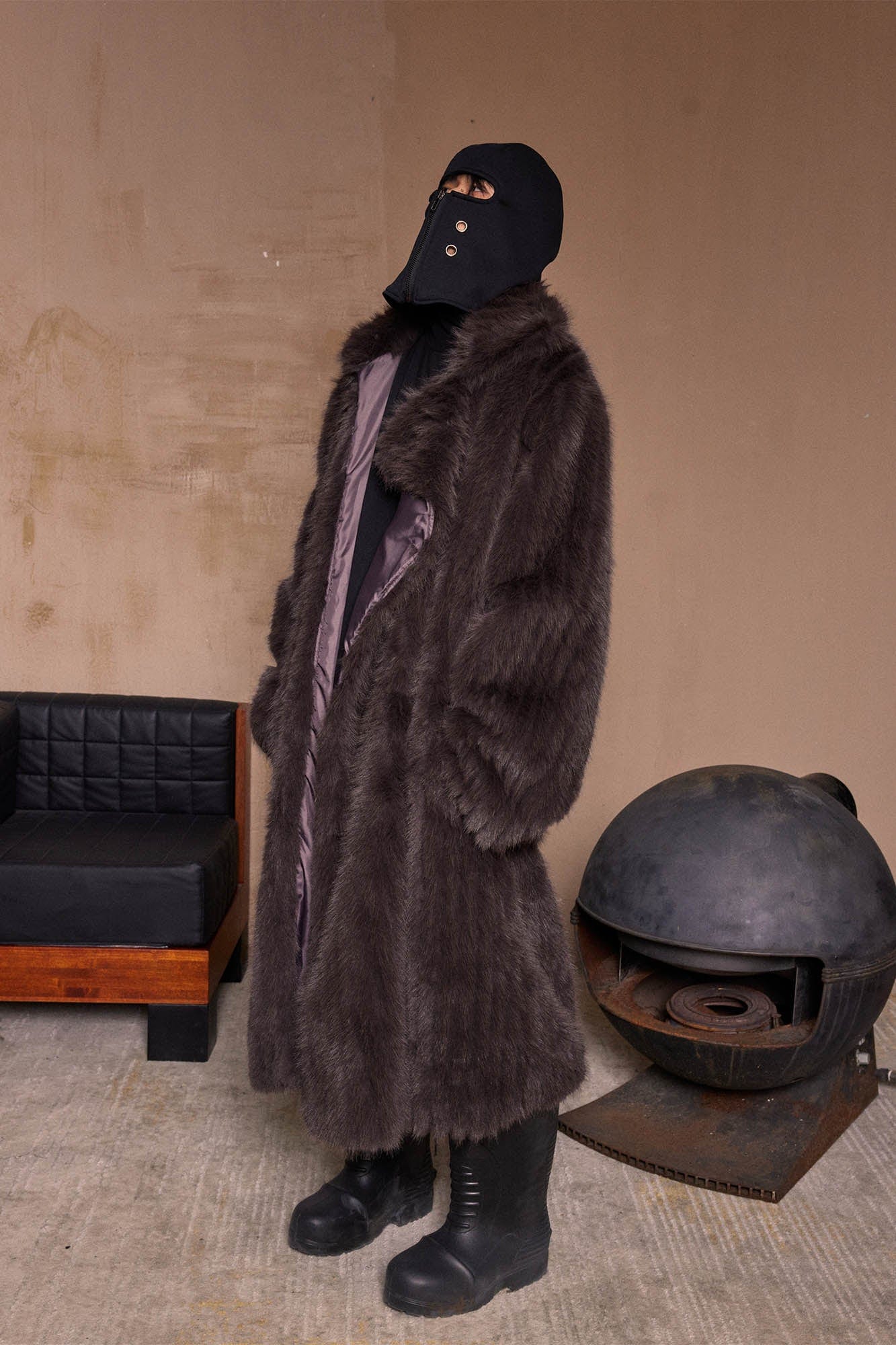 KADAKADA Zippered Grommet Balaclava
