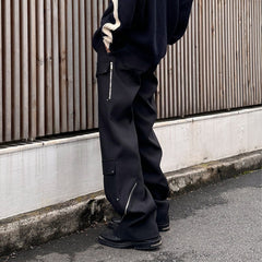 SOURPLUM Side Zippers Rivet Modern Cargo
