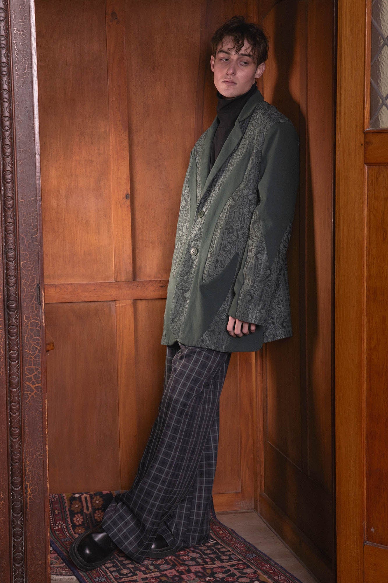 KADAKADA Floral Lace Patchwork Blazer